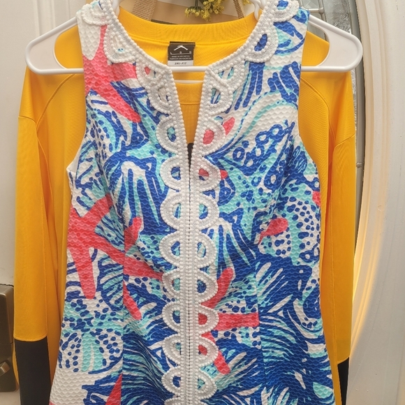 Lily Pulitzer Star Fish Dress Sz 0 Like New - Picture 4 of 9